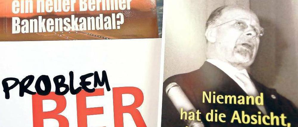 Wer den Schaden hat ... Sprüche zum BER gibt es nicht nur im Internet zuhauf.
