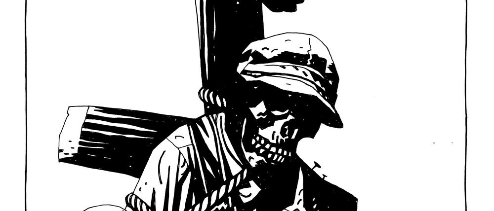 Tiefschwarz: Eine der Illustrationen von Mike Mignola.