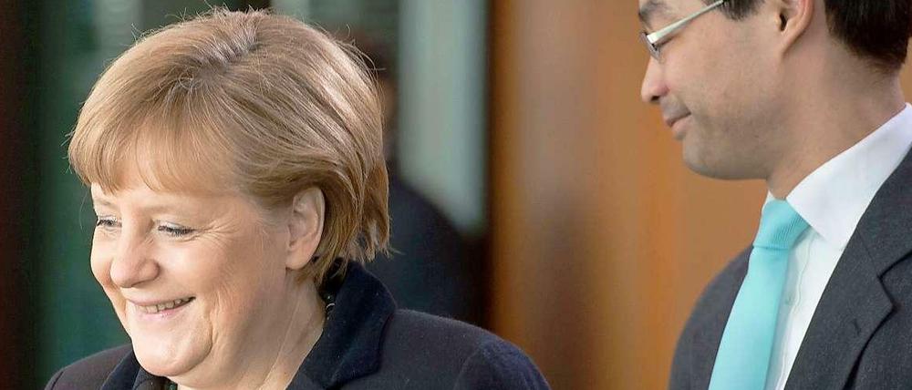FDP bremst Merkel.