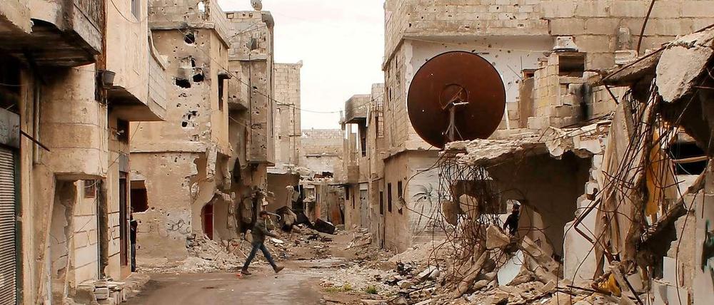 In weiten Teilen Syriens sind die Zerstörungen durch den Bürgerkrieg sichtbar.