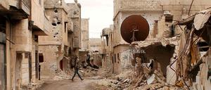 In weiten Teilen Syriens sind die Zerstörungen durch den Bürgerkrieg sichtbar.