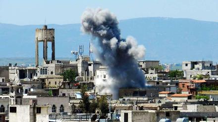 Das syrische Regime wird verdächtigt, in Städten wie Homs (Bild) Chemiewaffen eingesetzt zu haben.