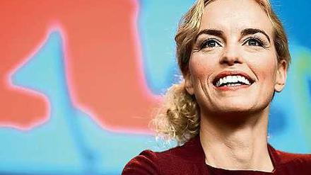 Nina Hoss bei der Vorstellung von Christian Petzolds Film "Barbara" auf der Berlinale 2012.