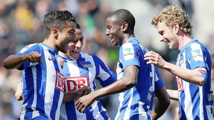 Die Jungs von Hertha BSC spielen am Dienstag für einen guten Zweck in Bernau.