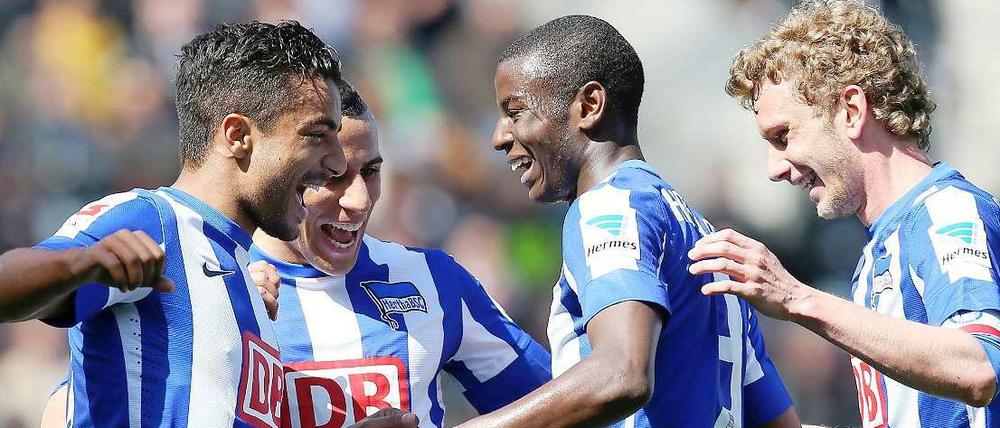 Die Jungs von Hertha BSC spielen am Dienstag für einen guten Zweck in Bernau.