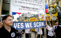 Eine Anti-NSA-Demo in Berlin.