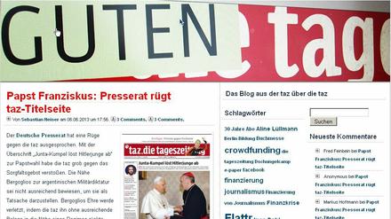 So reagierte die taz auf die Rüge des Presserats.