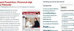 So reagierte die taz auf die Rüge des Presserats.