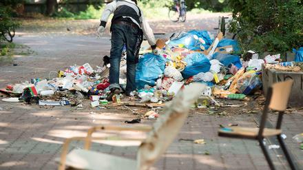 Die Grünen stellen in Friedrichshain-Kreuzberg die Bürgermeisterin. Doch nicht einmal der Müll wird getrennt.