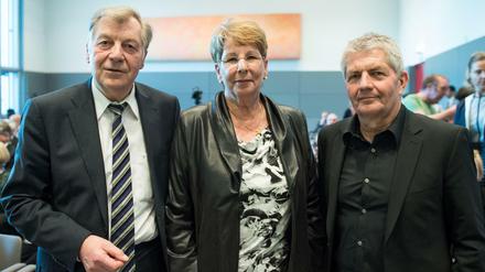 Eberhard Diepgen, Ex-Bürgermeister von Berlin, Sabine Bergmann-Pohl, erste frei gewählte Volkskammer-Präsidentin der DDR, und Roland Jahn, Chef der Stasi-Unterlagen-Behörde.