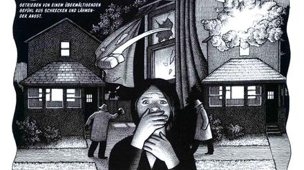 Terror und Alltag: Nina Bunjevacs Mutter in einer Szene aus dem Buch „Vaterland“.