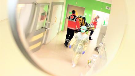 In der Notaufnahme eines Krankenhauses.