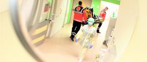 In der Notaufnahme eines Krankenhauses.