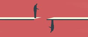 Gegensätze. Auch wenn man die Reaktion des anderen nicht versteht, lohnt es, über den eigenen Schatten zu springen.