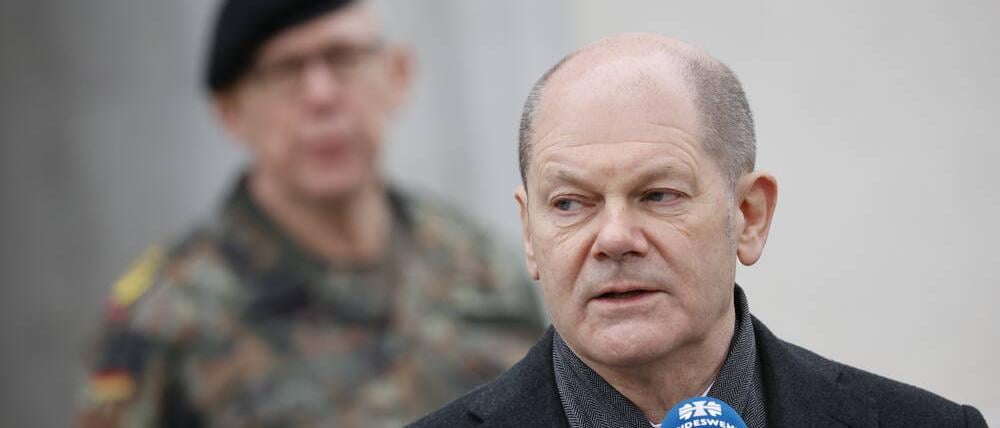 Anfang März besuchte Kanzler Olaf Scholz das Einsatzführungskommando der Bundeswehr in Schwielowsee bei Potsdam. 