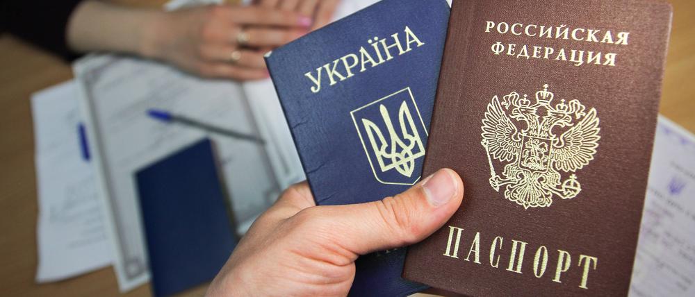 Passwechsel in Luhansk.