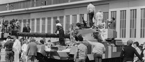 Tag der offenen Tür auf dem Flughafen Tempelhof im Jahr 1983.