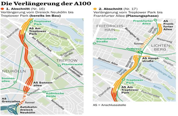 Neuer A100 Abschnitt In Berlin Treptow Soll Verkehrschaos An Elsenbrücke Endlich Lösen - rjuva5n