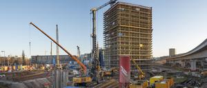 Sieht so die Stadt der Zukunft aus? Die Baustelle der Europacity am Hauptbahnhof.