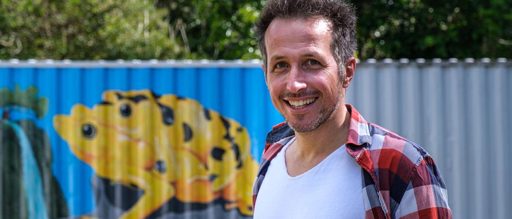 Willi Weitzel beim Dreh seines neuen Films „Willi und die Wunderkröte“.