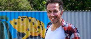 Willi Weitzel beim Dreh seines neuen Films „Willi und die Wunderkröte“.