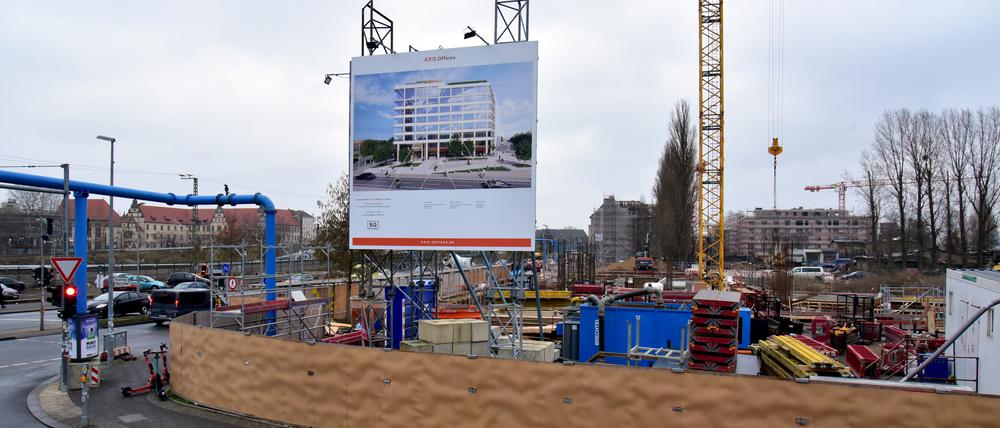 Die Baustelle von Coral World Berlin an der Kynaststraße.