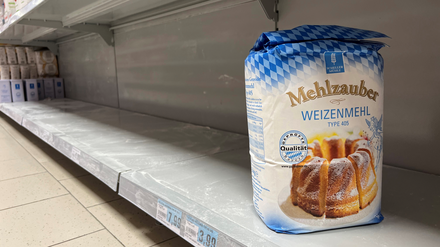 Die große Leere: Mehl ist schwer zu bekommen.