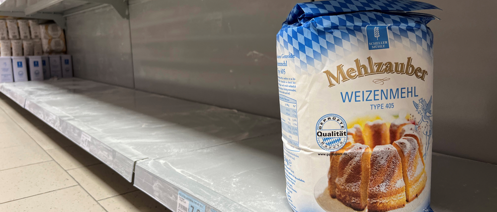 Die große Leere: Mehl ist schwer zu bekommen.
