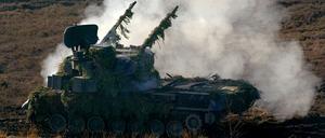Ein Gepard-Panzer in Aktion