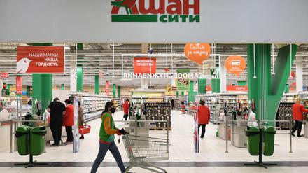 Supermarkt in Russland.