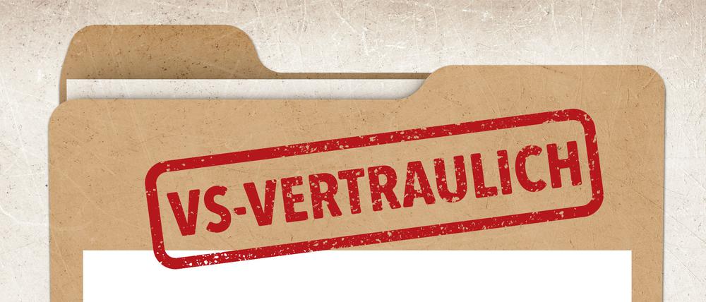 „Verschlusssache – Vertraulich“ ist eine Einstufung für Akten und Informationen, die nicht öffentlich werden sollen.