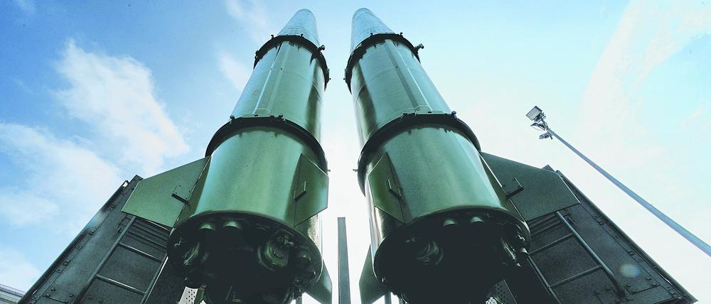 Angesichts der Aggression und Drohungen – hier russische Iskander-Raketen – hält Neitzel eine klare Politik zur Eindämmung Russlands für notwendig.