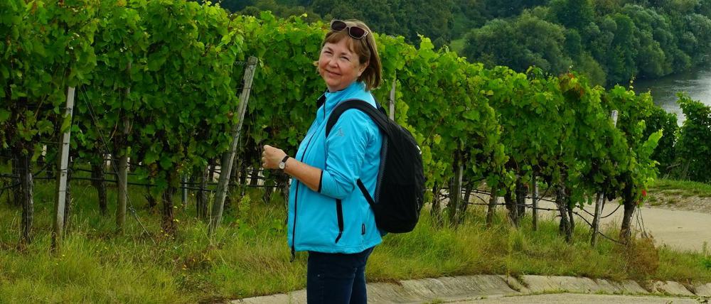 Vera bei einer Wanderung vor dem Ausbruch ihrer Blutkrebs-Erkrankung