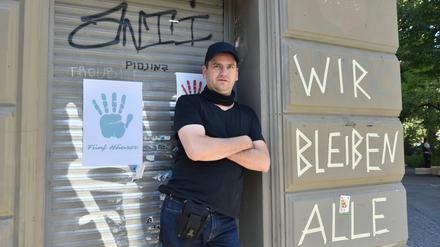 Der Autor Christoph M. Kluge wohnt in einem Kreuzberger Mietshaus, das Heimstaden kaufen will.