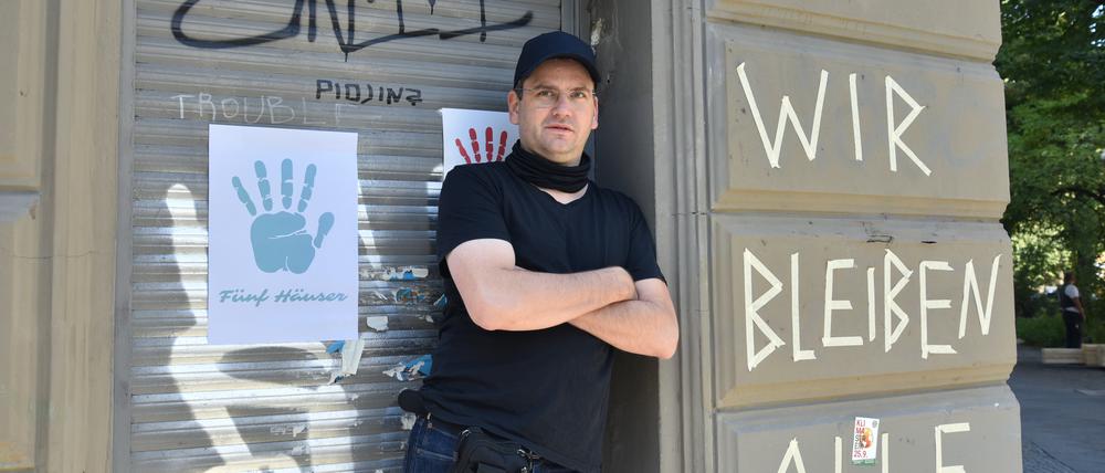 Der Autor Christoph M. Kluge wohnt in einem Kreuzberger Mietshaus, das Heimstaden kaufen will.