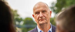 Ministerpräsident Dietmar Woidke (SPD) im Rahmen einer Tourismus-Pressefahrt.