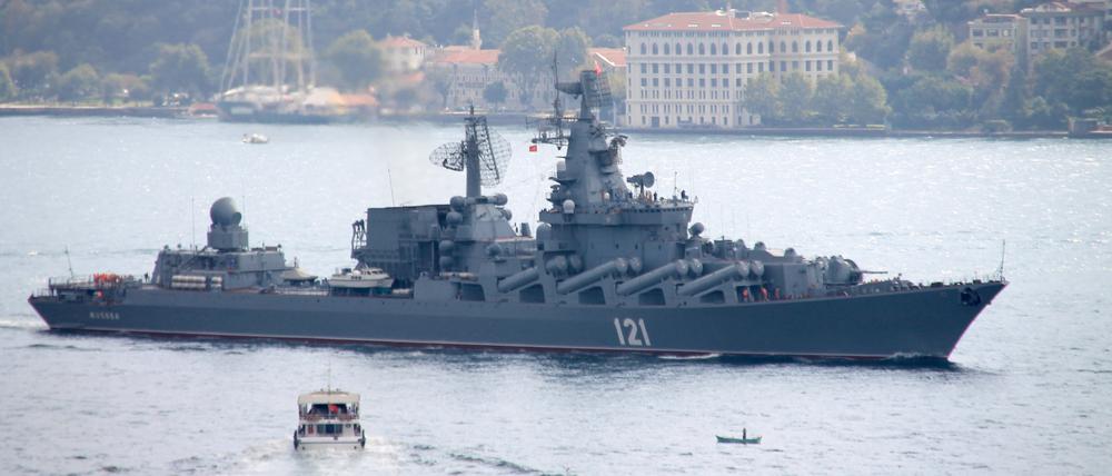 Der russische Lenkwaffenkreuzer „Moskwa“ wurde vom ukrainischen Militär versenkt (Symbolbild).