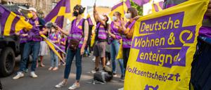 Bei einem Volksentscheid am 26. September hatten 59 Prozent der Berliner für die Enteignung von Immobilienunternehmen gestimmt.