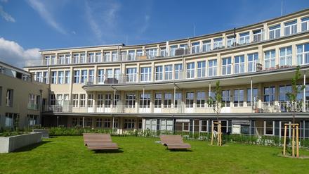 Der Innenhof des fertiggestellten Speisehauses der Nationen.