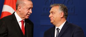 Zwei Brüder im Geiste. Der türkische Präsident Erdogan (links) und Ungarns Premier Orban. 