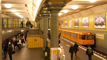 U-Bahnhof  Hermannplatz (U7, U8, 1926/27)  in Berlin. 
Foto: Thilo Rückeis