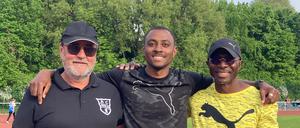 Lutz Kramer, Andwuelle Wright und Wendel Williams (vlnr) 