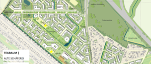 Plangebiet „Alte Schäferei“ in Pankow