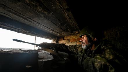 ZAPORIZHZHIA, UKRAINE - MAY 20: Soldiers continue to patrol the area following Russian attacks in Zaporizhzhia Oblast, Ukraine on May 20, 2022. (Photo by Stringer/Anadolu Agency via Getty Images)