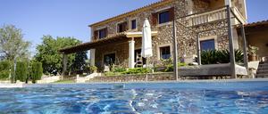 Eine typische Ferien-Finca mit Pool in Mallorca.