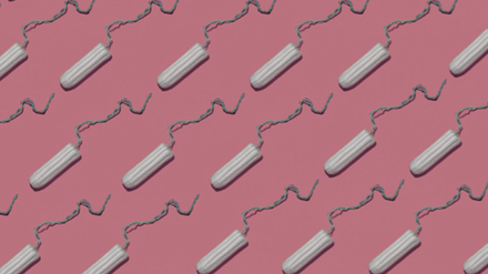 Tampons - ein Menstruationsprodukt.