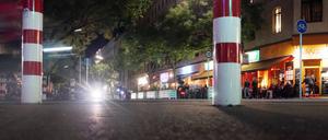 Auf der Bergmannstraße hat das Bezirksamt bereits Sperren gegen den Durchgangsverkehr eingerichtet.