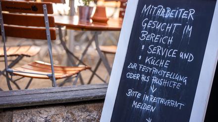 In der Gastronomie werden hunderttausende Mitarbeiter gesucht. 