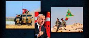 Die türkische Armee soll nach Erdogans Drohung tiefer in Syriens Kurdenregion eindringen.