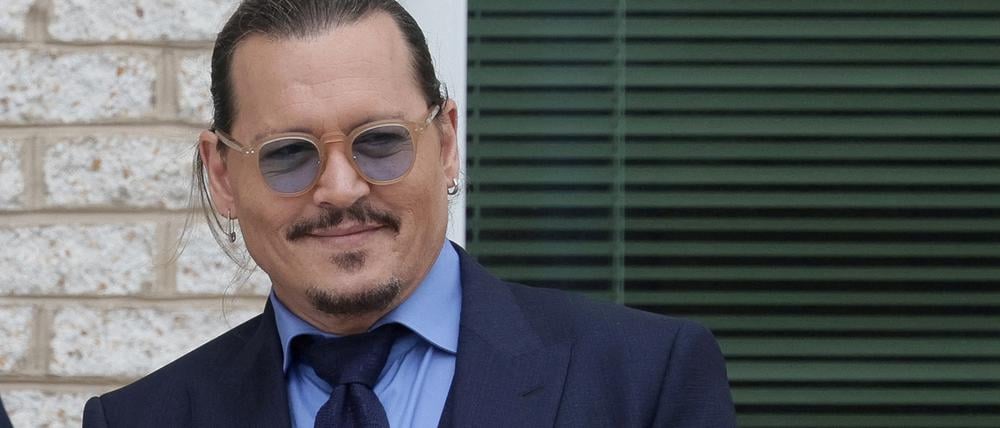 Strahlender Halbgewinner. Schauspieler Johnny Depp am letzten Prozesstag.